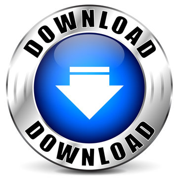 Vector download blue icon
