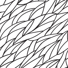 Seamless black and white pattern
