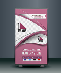 jewelery Store Roll Up Banner Design