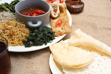 Pecel, indonesia traditional salad dish