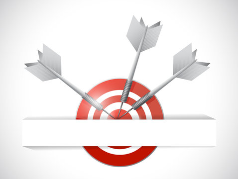 target inside a pocket illustration design