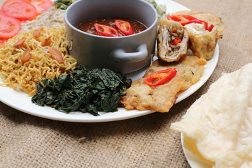 Pecel, indonesia traditional salad dish