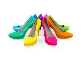 Colorful High Heels