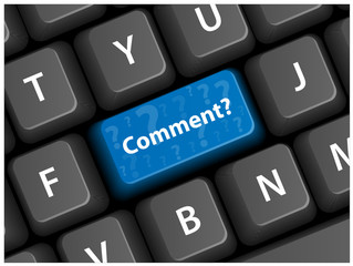 Touche "COMMENT?" sur Clavier (questions réponses pourquoi faq)