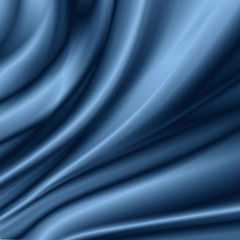 Obraz premium blue background abstract waves illustration of wavy folds