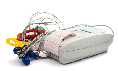 electrocardiograph machine with ECG
