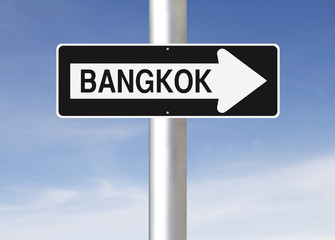 Obraz premium This Way to Bangkok