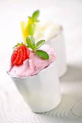 gelato fragola e limone