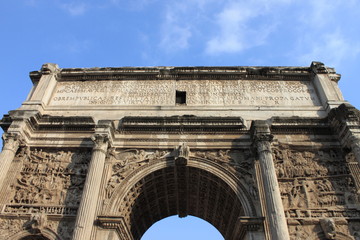 Obraz premium Arch of Septimius Severus in Rome, Italy