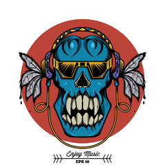 Enjoy Music Skull