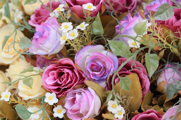 beautiful of rose artificial flowers
