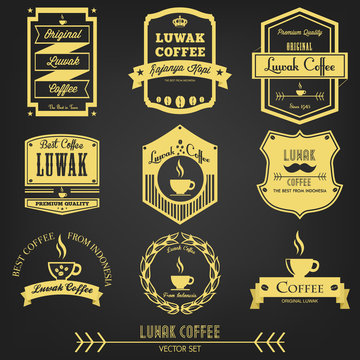 Luwak Coffee Premium Vintage Label