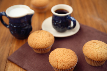 muffin with coffee