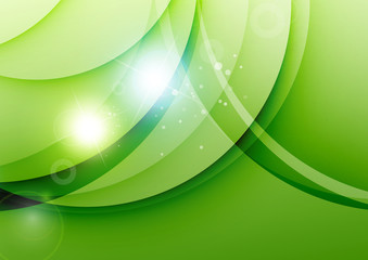 Elegant color waves with light flares