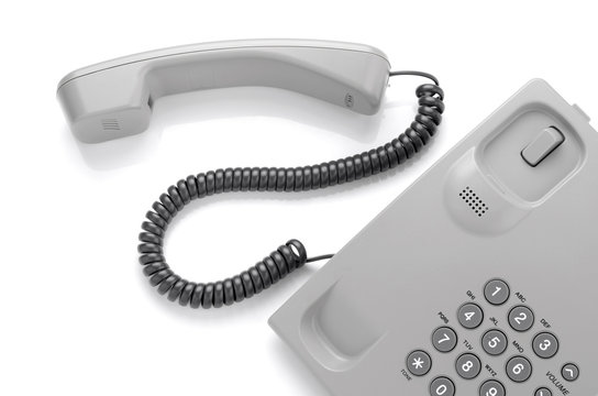 telephone isolated on white background