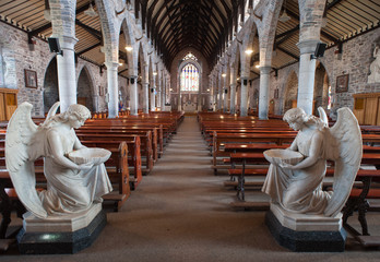 holy water angels church interior