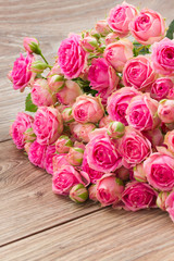 pile of pink roses