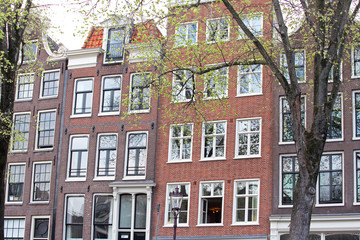 Fototapeta premium Typical architecture in Amsterdam, Netherlands