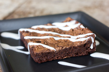 Delicious chocolate brownie