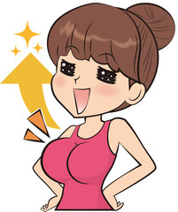 バストが大きな女性