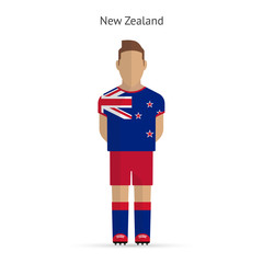 New Zealand football player. Soccer uniform.