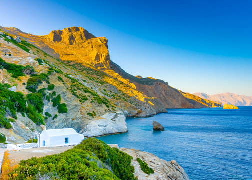 The church of Agia Anna in Amorgos island in Greece