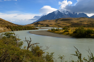 Rio Paine and the Blue Massif, Torres del Paine