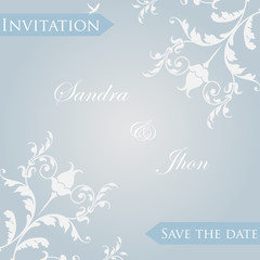 Fototapeta na wymiar Wedding invitation