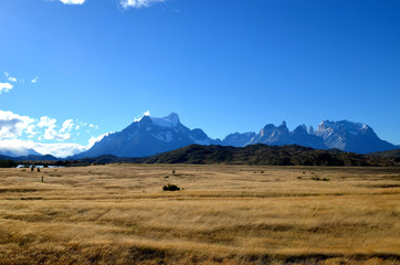 Fototapeta premium blue massif in Torres del Paine
