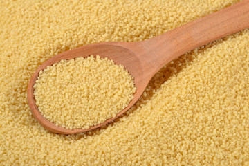 Couscous in a spoon