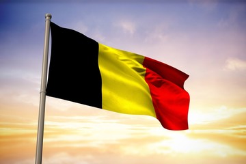 Composite image of belgium national flag