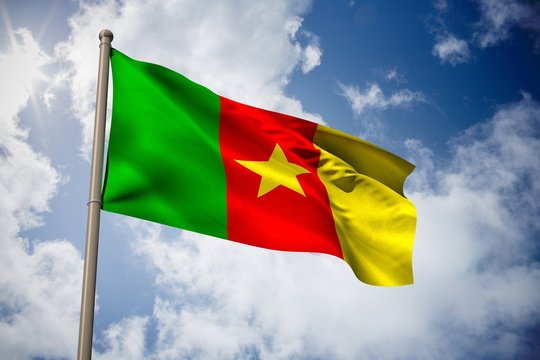 Composite image of cameroon national flag