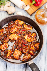 Pork in chinese with vegetables