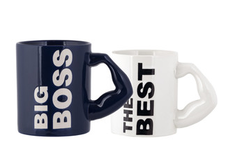 Big boss office mug isolated on white