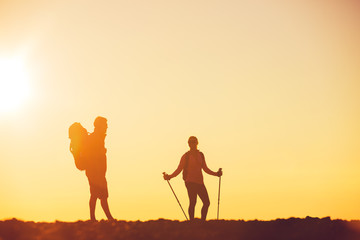 Sunset Hikers