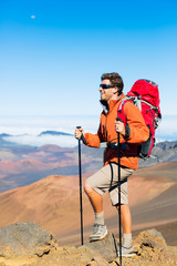 Hiker with backpack