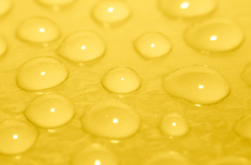 golden drops of water