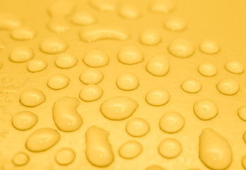 golden drops of water