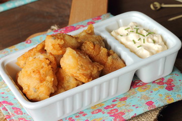 Battered fish. Cazón en adobo