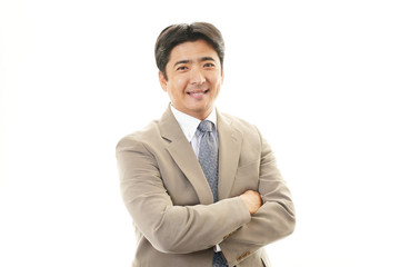 笑顔のビジネスマン
