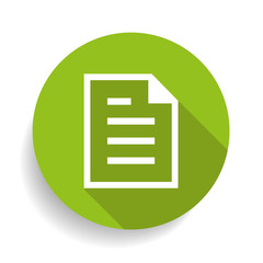 Fototapeta premium Vector modern circle icon document