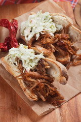Pulled pork sandwich