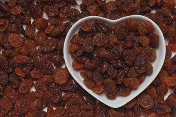 Raisins, dried grape