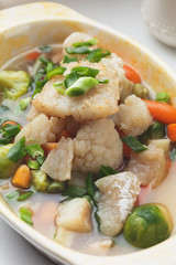 Fish and vegetable soup