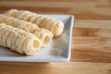 Pie crispy cream