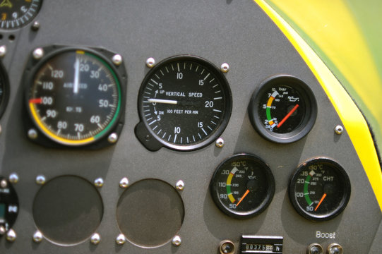 Gyroplane instrument panel