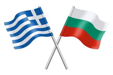 Flags : Greece and Bulgaria