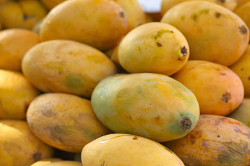 Ripe mango in the market