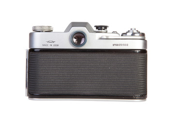 Old retro 35mm film camera soviet