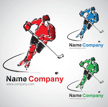 hockey sur glace hockey sur gazon club joueur hockeyeur logo